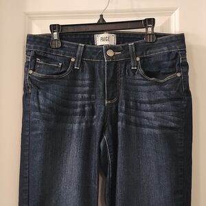 Kylie Crop Dark Wash Paige Jeans.